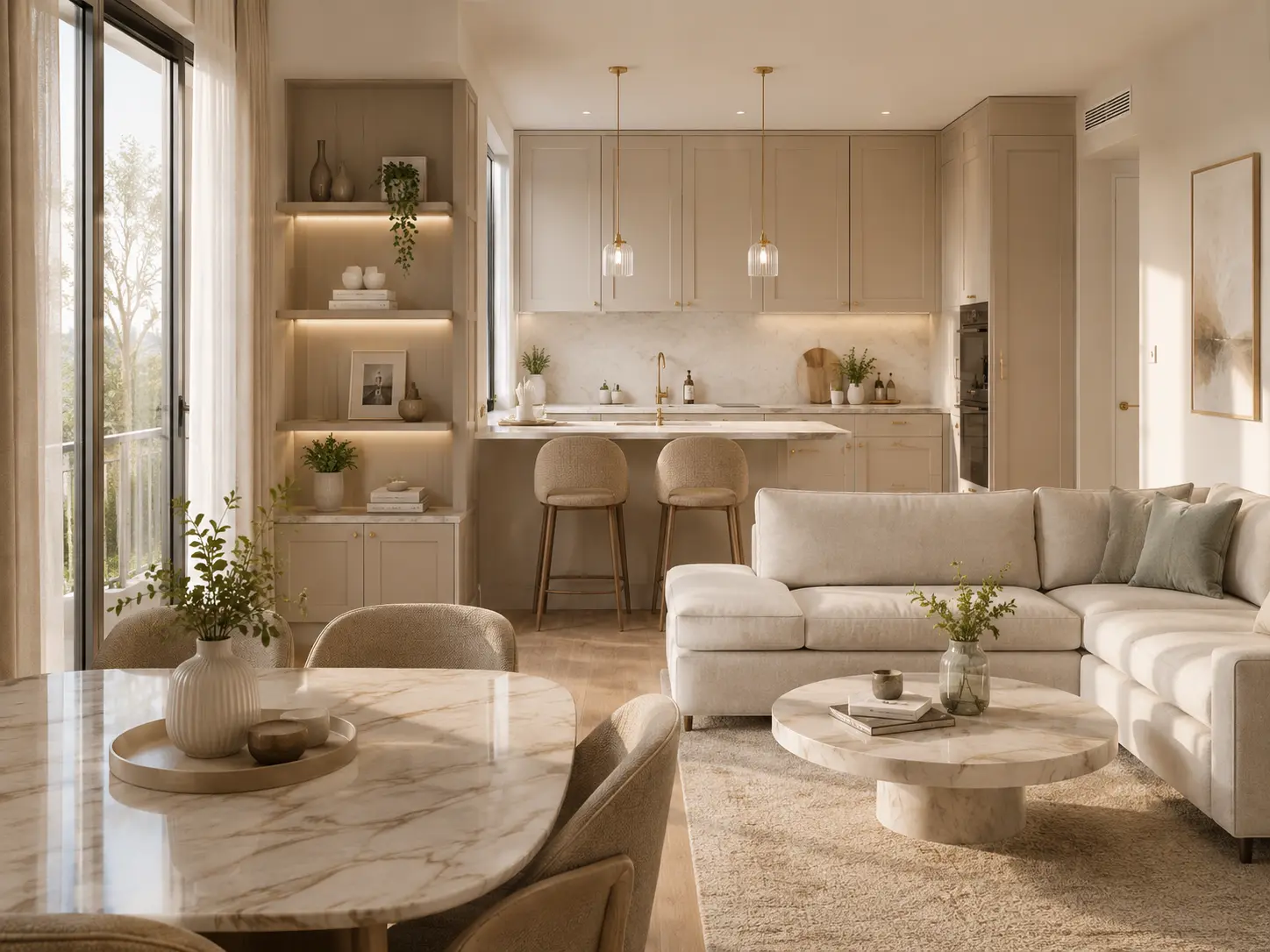 Contemporary London home prepared for cleaning